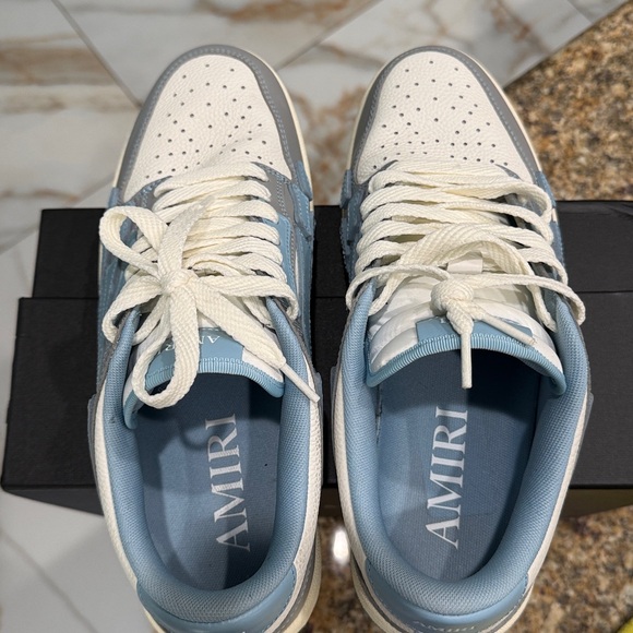 AMIRI Light Blue and Gray Sneakers - Picture 6 of 7